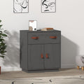 Hochschrank mit den Massen 65.5 x 40 x 75 cm in Naturbraun und Grau