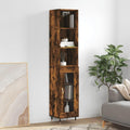 Hochschrank mit den Massen 34.5 x 34 x 180 cm in Eichenbraun aus Holzwerkstoff