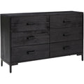 Sideboard mit den Massen 110 x 35 x 70 cm in Schwarz