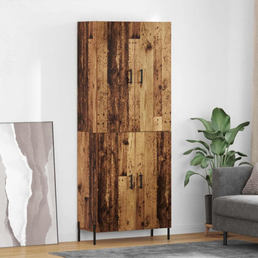 Der Hochschrank vereint Form und eine Wandmontage