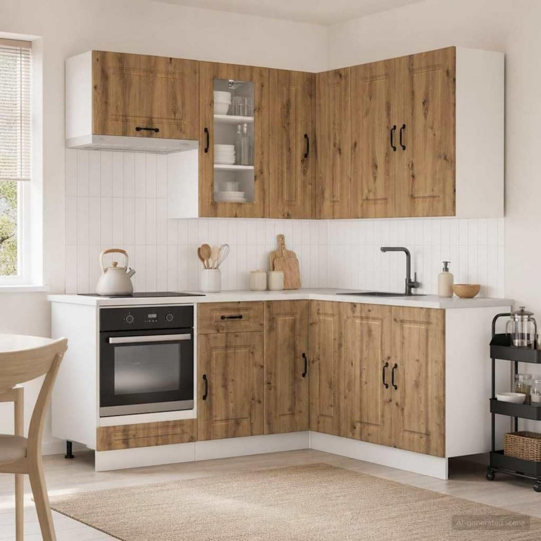 Sideboard mit Hoehenverstellung aus Holzwerkstoff