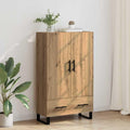 Hochschrank verbindet ein Metallgestell und 2 Tueren