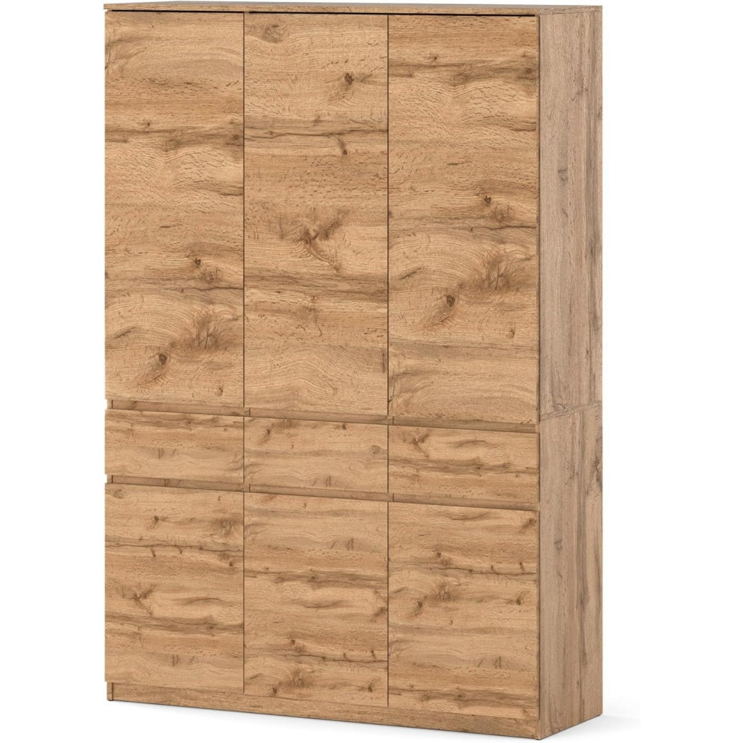Kleiderschrank in Eichenbraun mit Schubladen