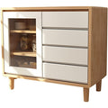 Das Sideboard misst 90 x 40 x 80 cm in Weiss