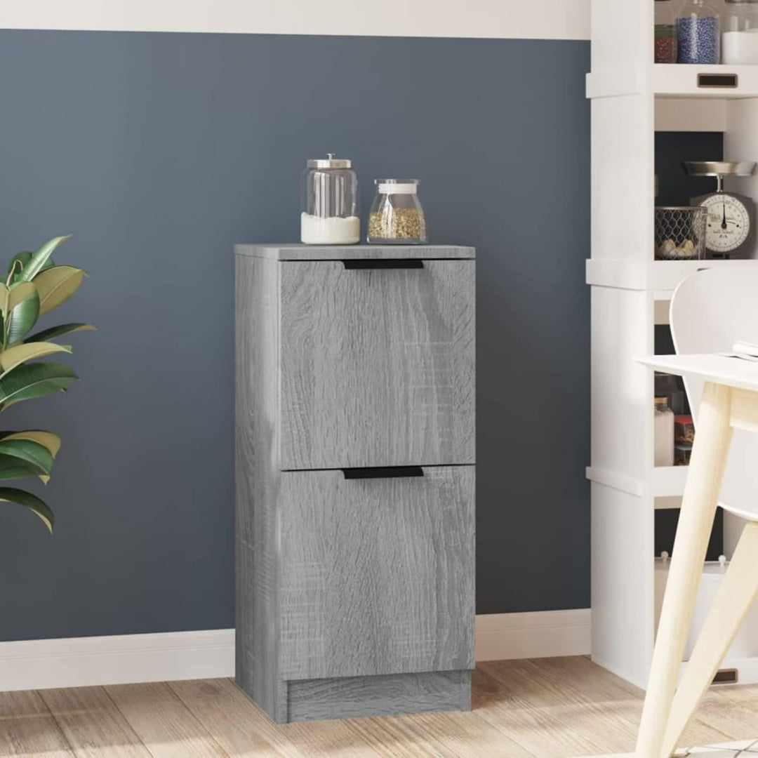 Geschlossener Stauraum praegt das Sideboard mit den Massen 30 x 30 x 70 cm