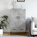 Der Hochschrank misst 69.5 x 31 x 115 cm in Betongrau