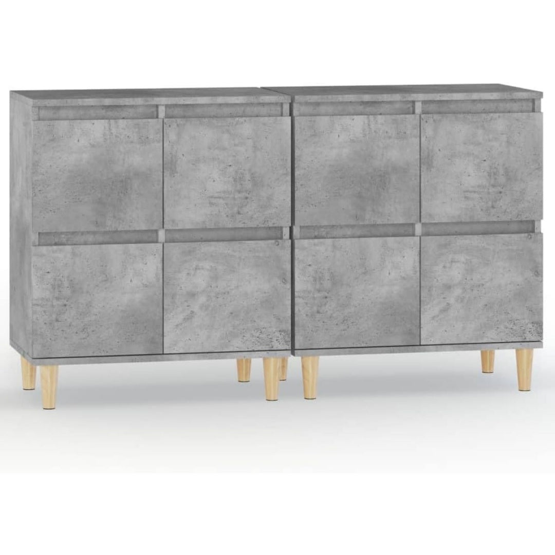 Das Sideboard misst 60 x 35 x 70 cm in Grau