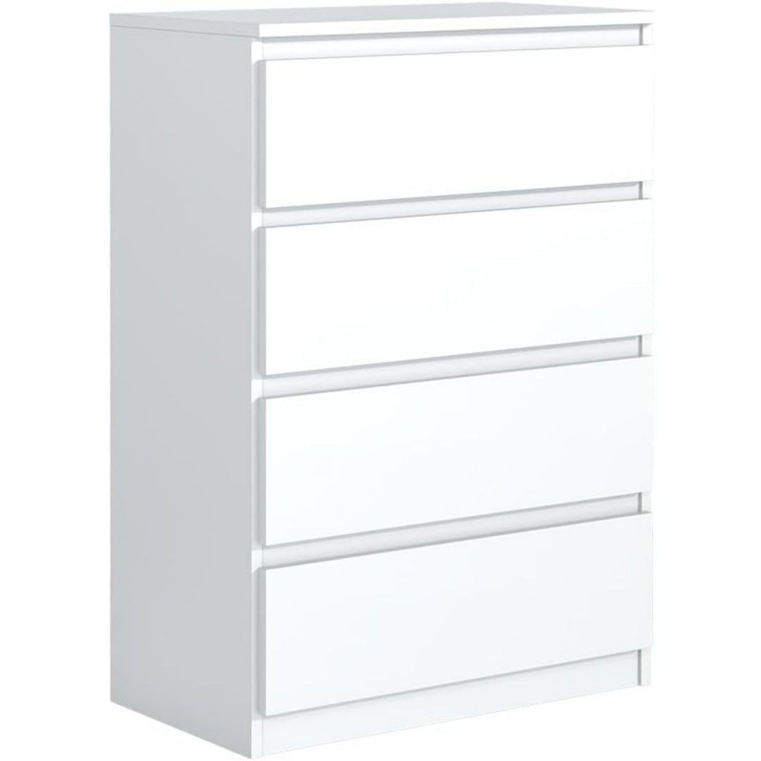 Sideboard mit 4 Schubladen, grifflosen Fronten und Schubladen