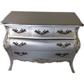 Sideboard in Silber mit Schubladen